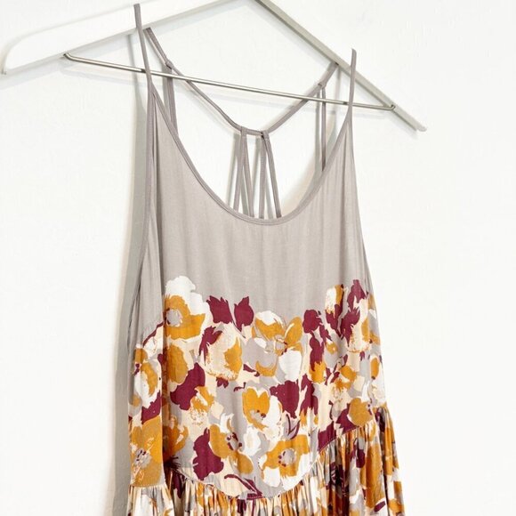 Free People Intimately Voile Floral Strappy Mini Tank Slip Dress Summer Small - Picture 4 of 9